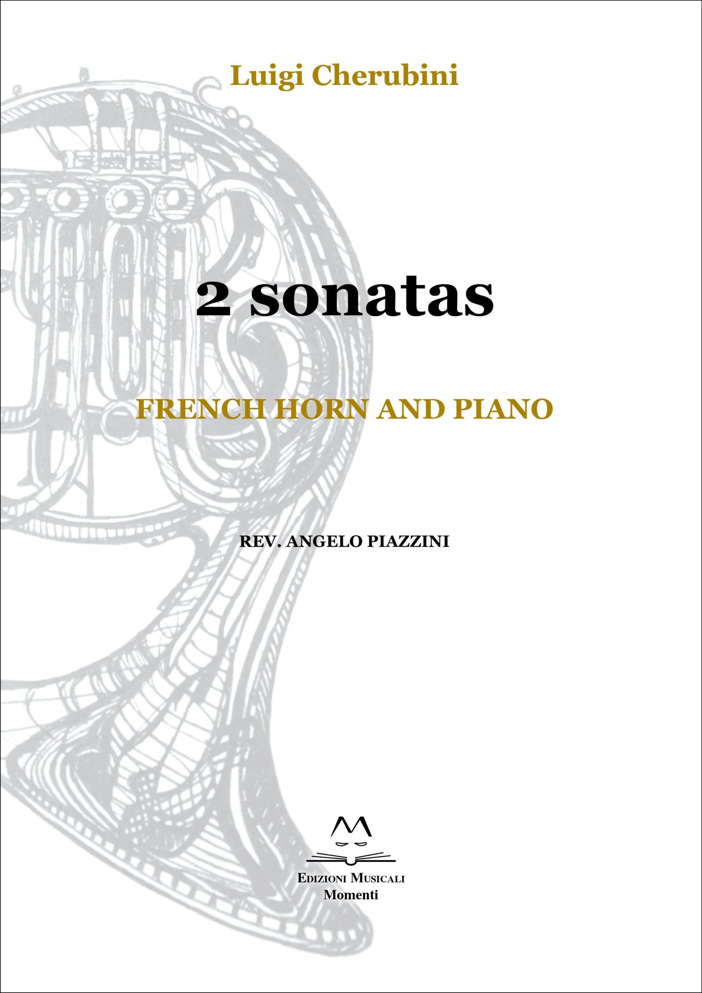 2 sonatas. French horn and piano rev. Angelo Piazzini