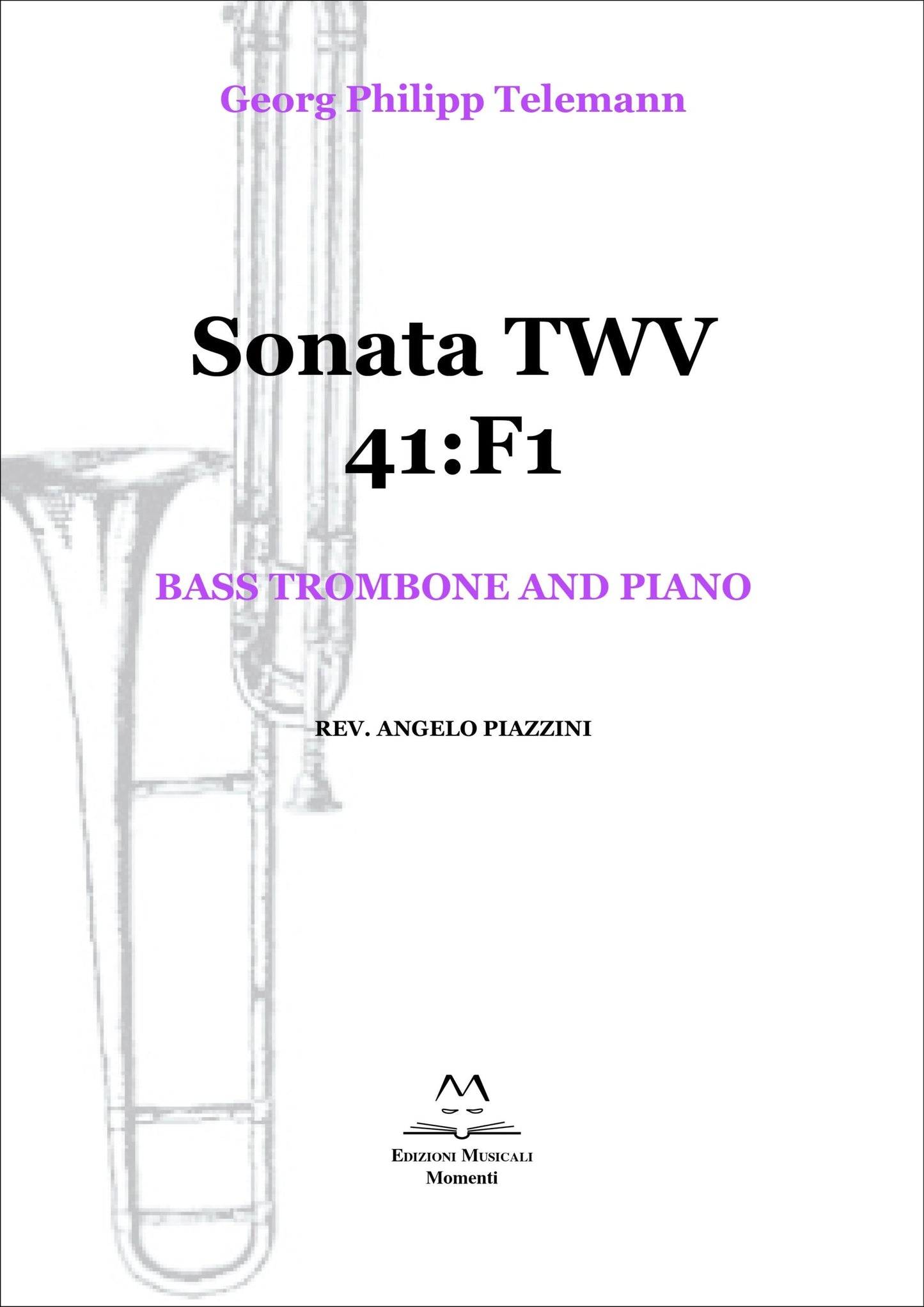 Sonata TWV 41:F1 - Bass trombone and piano rev. Angelo Piazzini