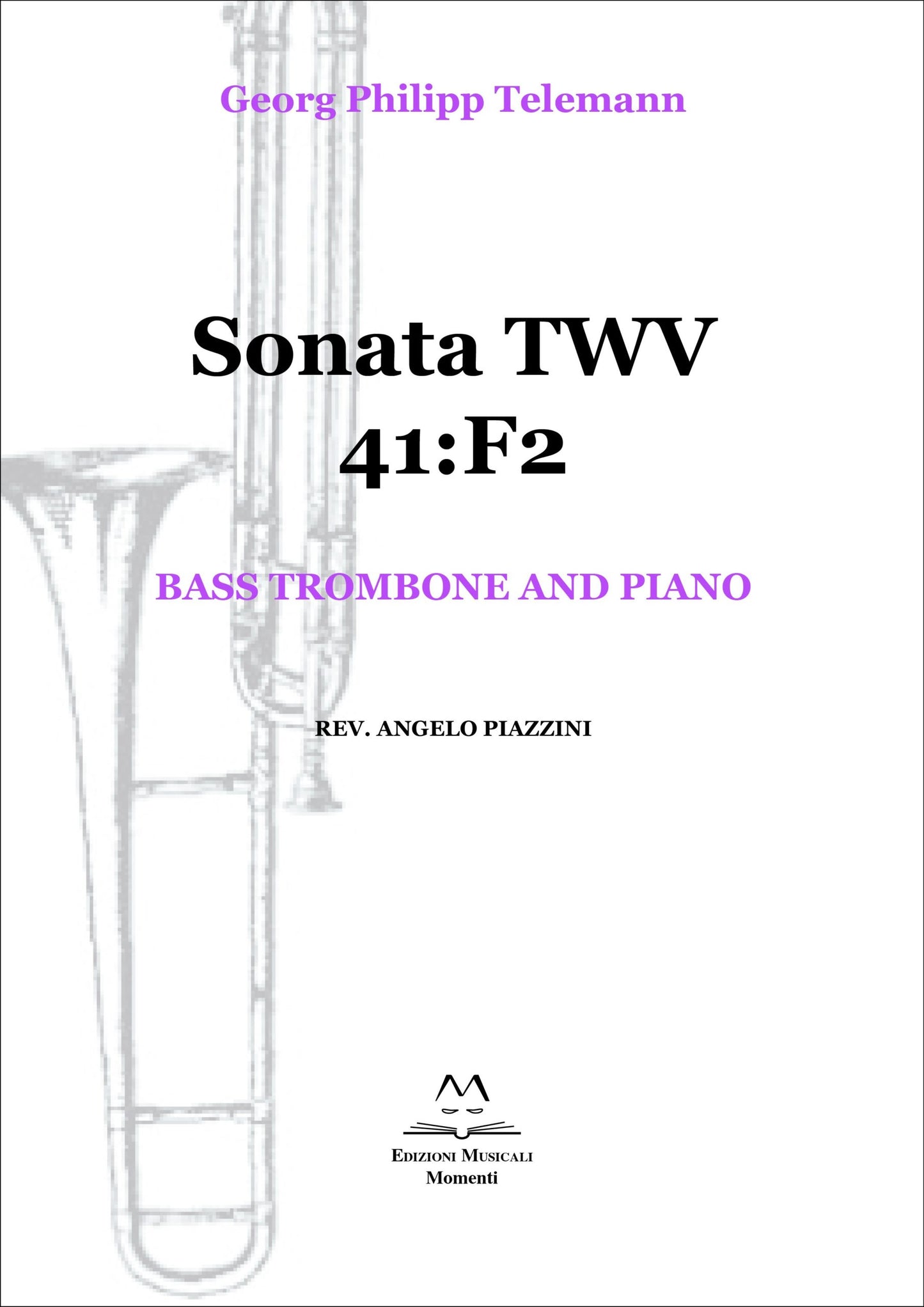 Sonata TWV 41:F2 - Bass trombone and piano rev. Angelo Piazzini