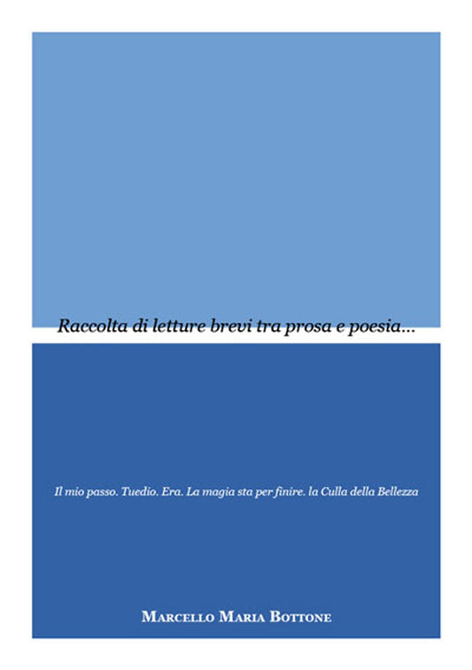 Raccolta di letture brevi tra prosa e poesia di Marcello Maria Bottone